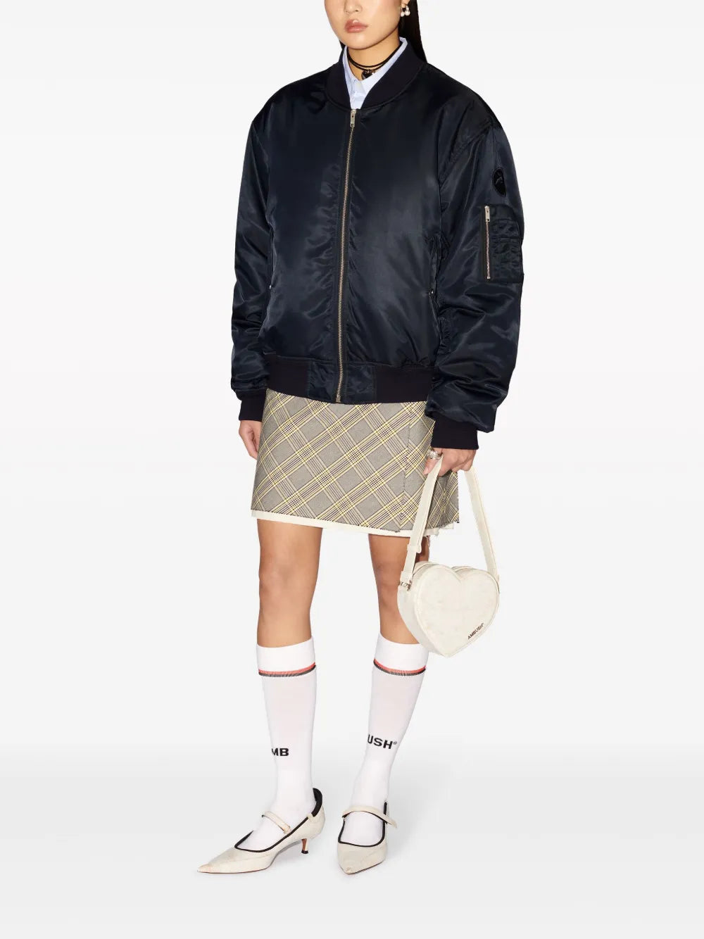 Ambush Heart Leather Shoulder Bag — Same as shown — Size One Size — Side View