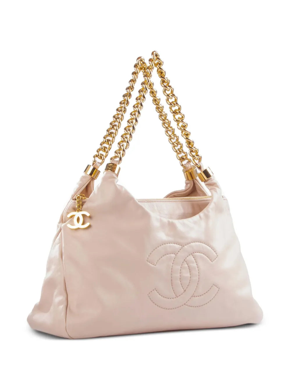 Chanel Pre Owned 2009 Cc Stitch Shoulder Bag — Same as shown — Size One Size — Back View