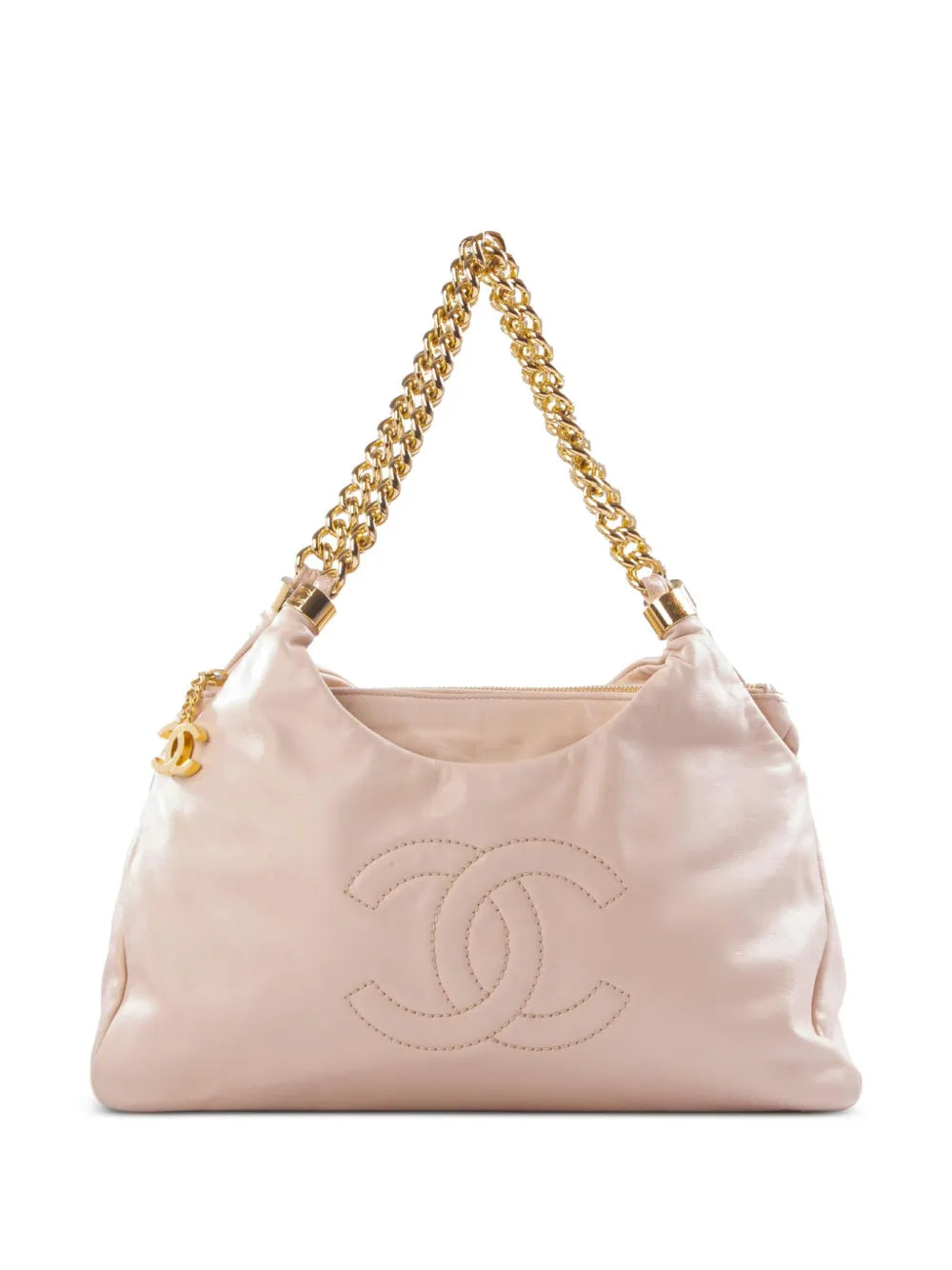 Chanel Pre Owned 2009 Cc Stitch Shoulder Bag — Same as shown — Size One Size — Front View