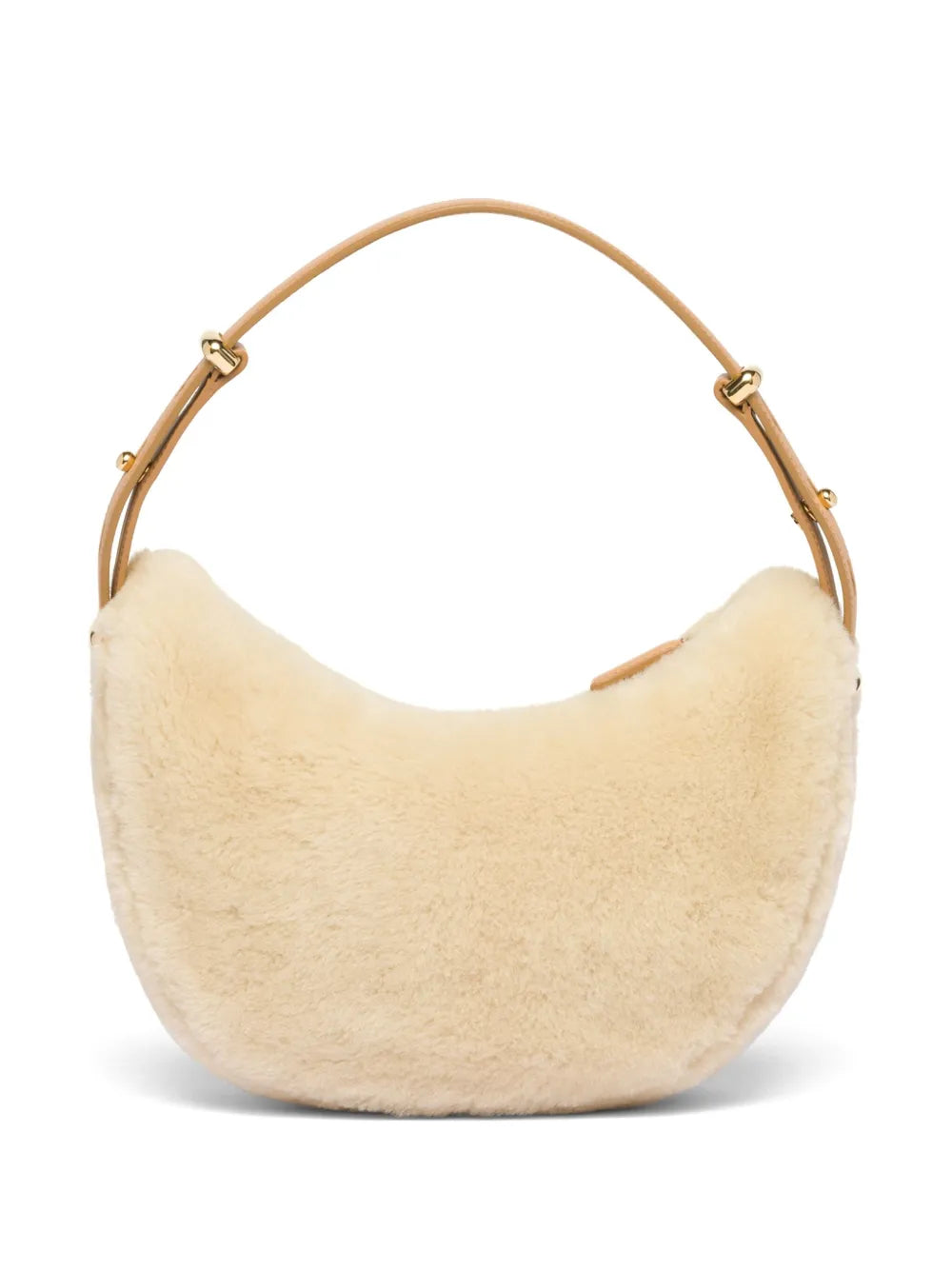 Prada Arque Shearling Shoulder Bag — Same as shown — Size One Size — Back View
