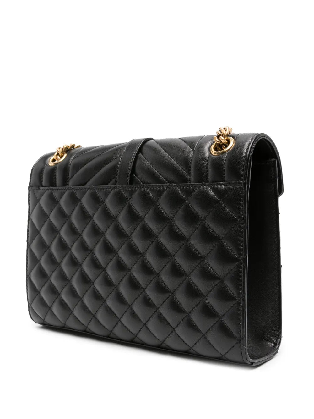 Saint Laurent Medium Envelope Leather Shoulder Bag — Same as shown — Size One Size — Back View