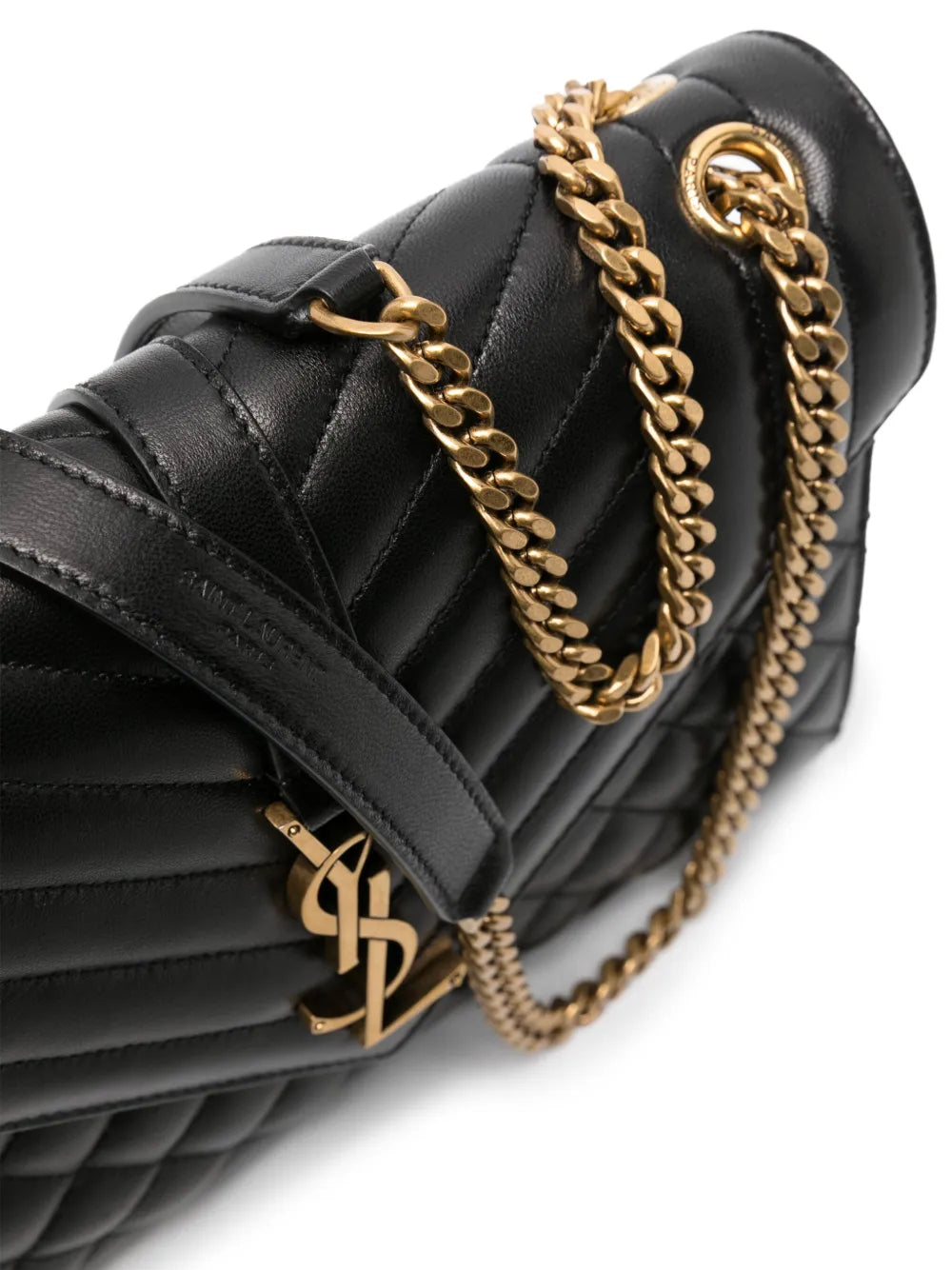 Saint Laurent Medium Envelope Leather Shoulder Bag — Same as shown — Size One Size — Top View