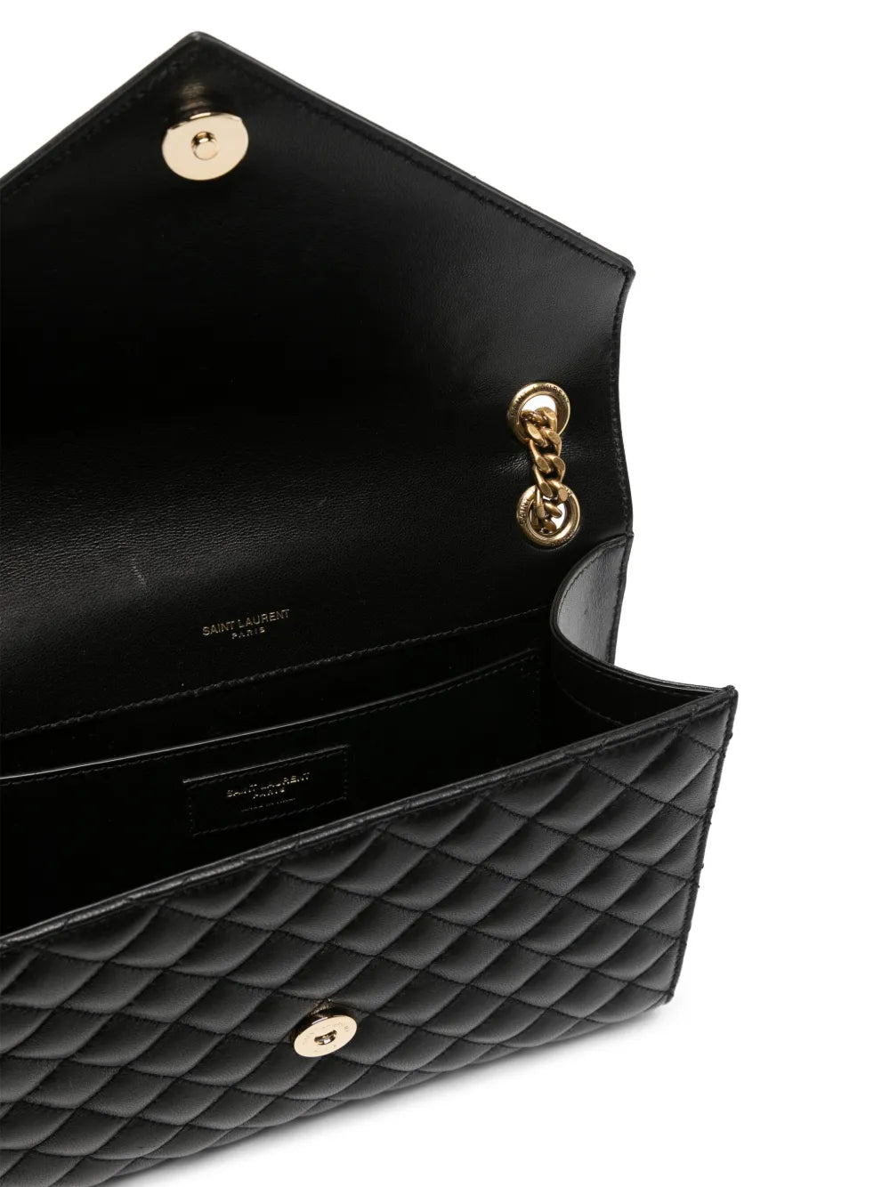 Saint Laurent Medium Envelope Leather Shoulder Bag — Same as shown — Size One Size — Detail View