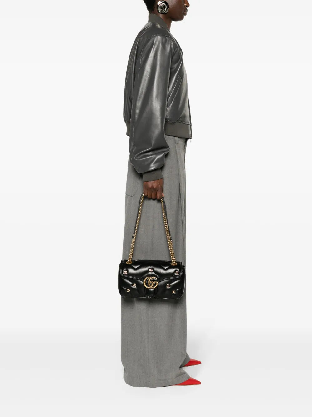 Gucci Small Gg Marmont Shoulder Bag — Same as shown — Size One Size — Side View