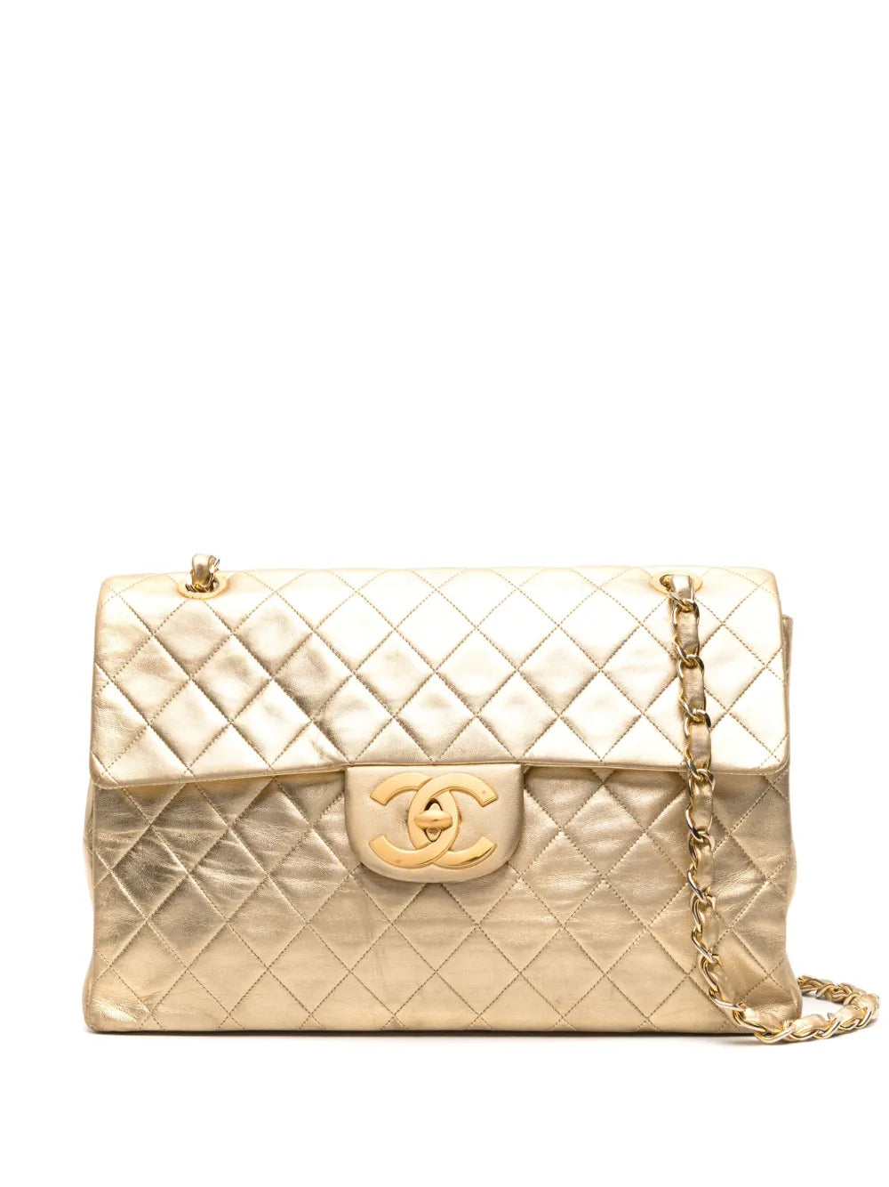 Chanel Pre Owned 1991 Jumbo Classic Flap Shoulder Bag — Same as shown — Size One Size — Front View