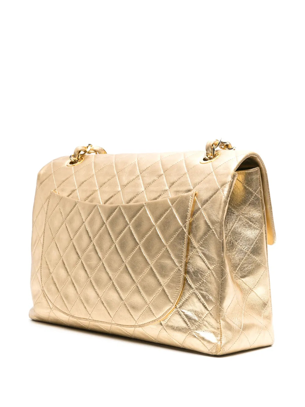 Chanel Pre Owned 1991 Jumbo Classic Flap Shoulder Bag — Same as shown — Size One Size — Back View