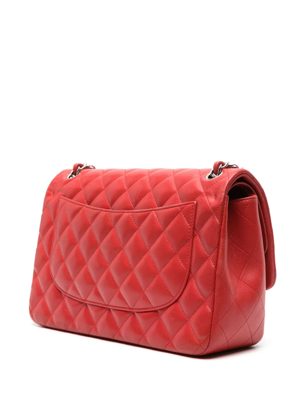 Chanel Pre Owned 2013 2014 Double Flap Jumbo Shoulder Bag — Same as shown — Size One Size — Back View