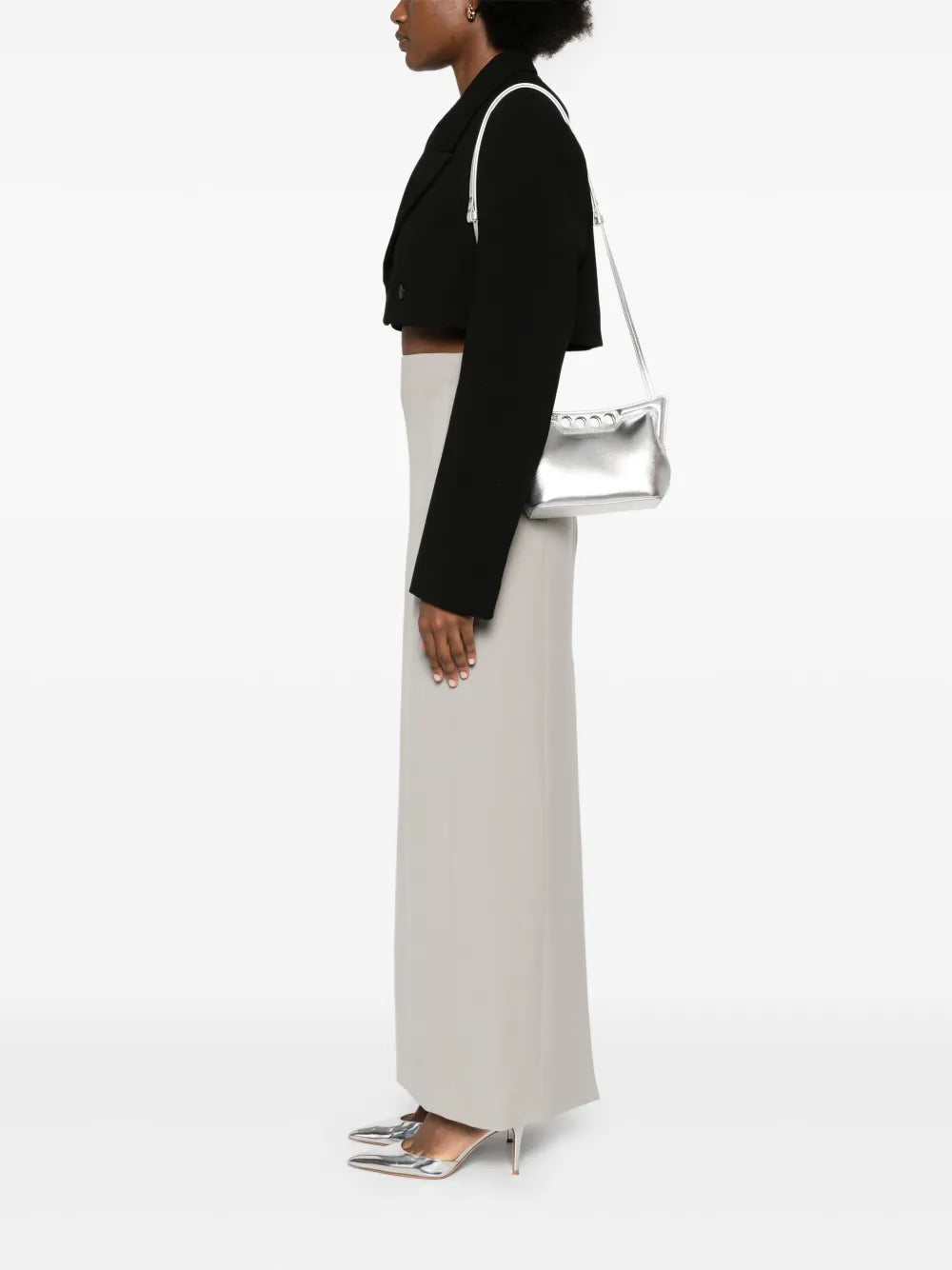 Alexander Mcqueen Mini The Peak Shoulder Bag — Same as shown — Size One Size — Side View