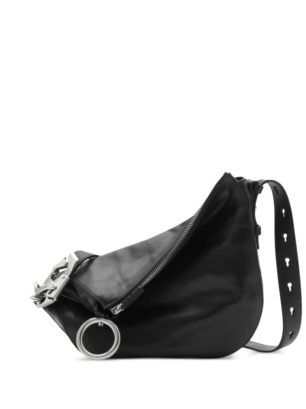 Burberry Small Knight Leather Shoulder Bag — Same as shown — Size One Size — Front View