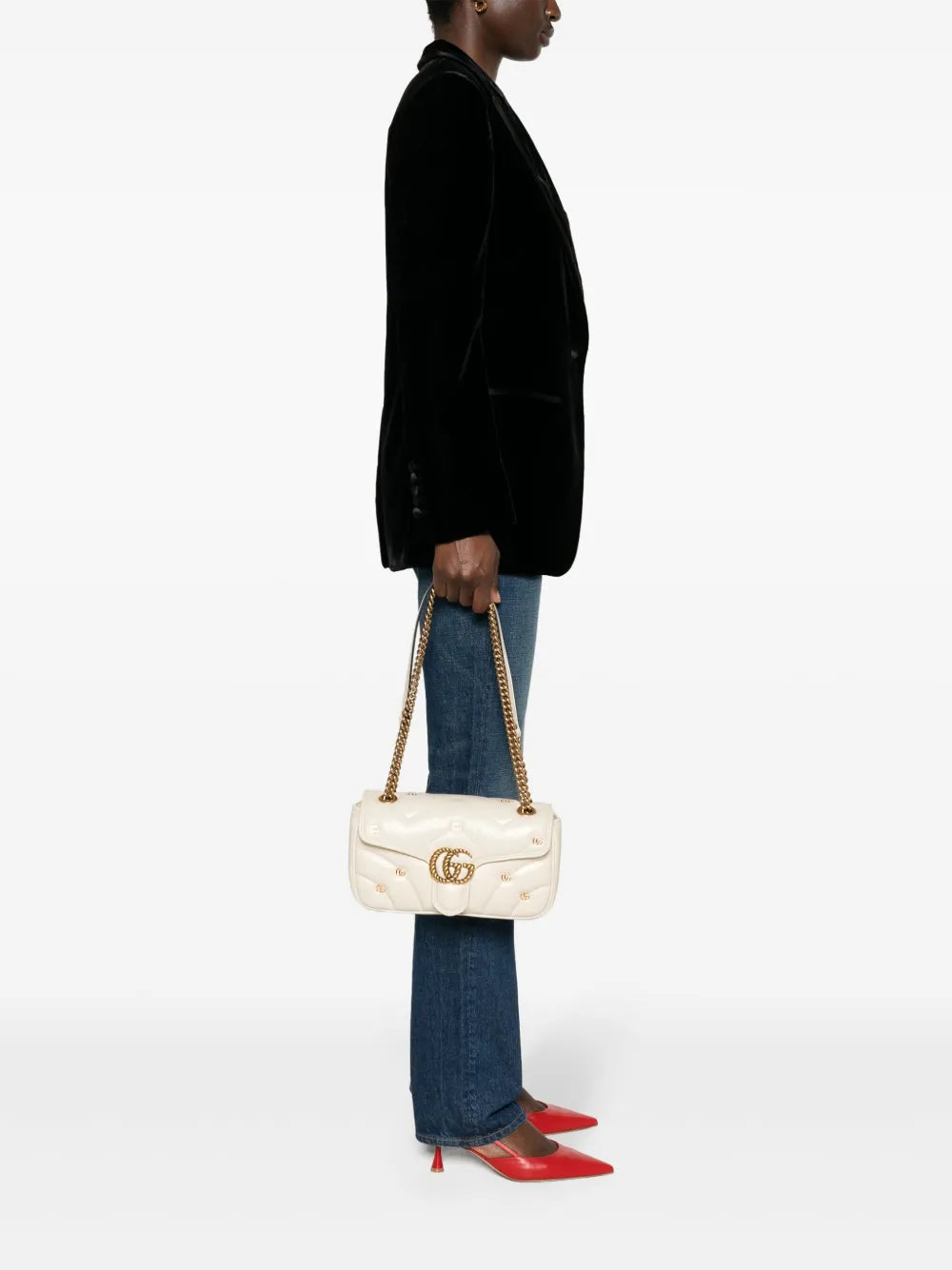 Gucci Small Gg Marmont Shoulder Bag — Same as shown — Size One Size — Side View