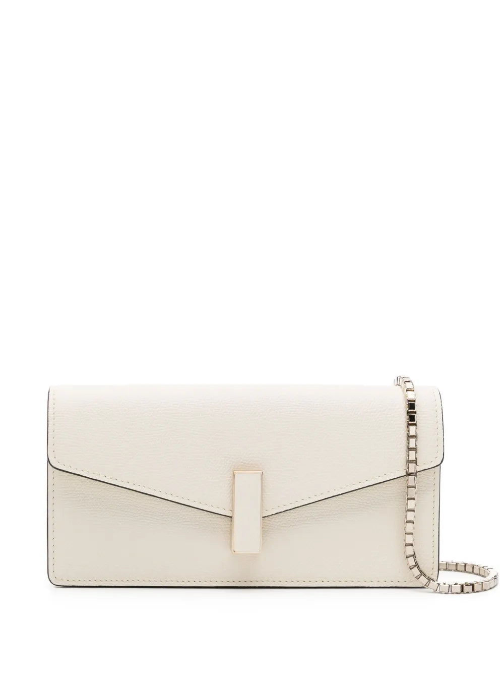 Valextra Iside Leather Clutch Bag — Same as shown — Size One Size — Front View