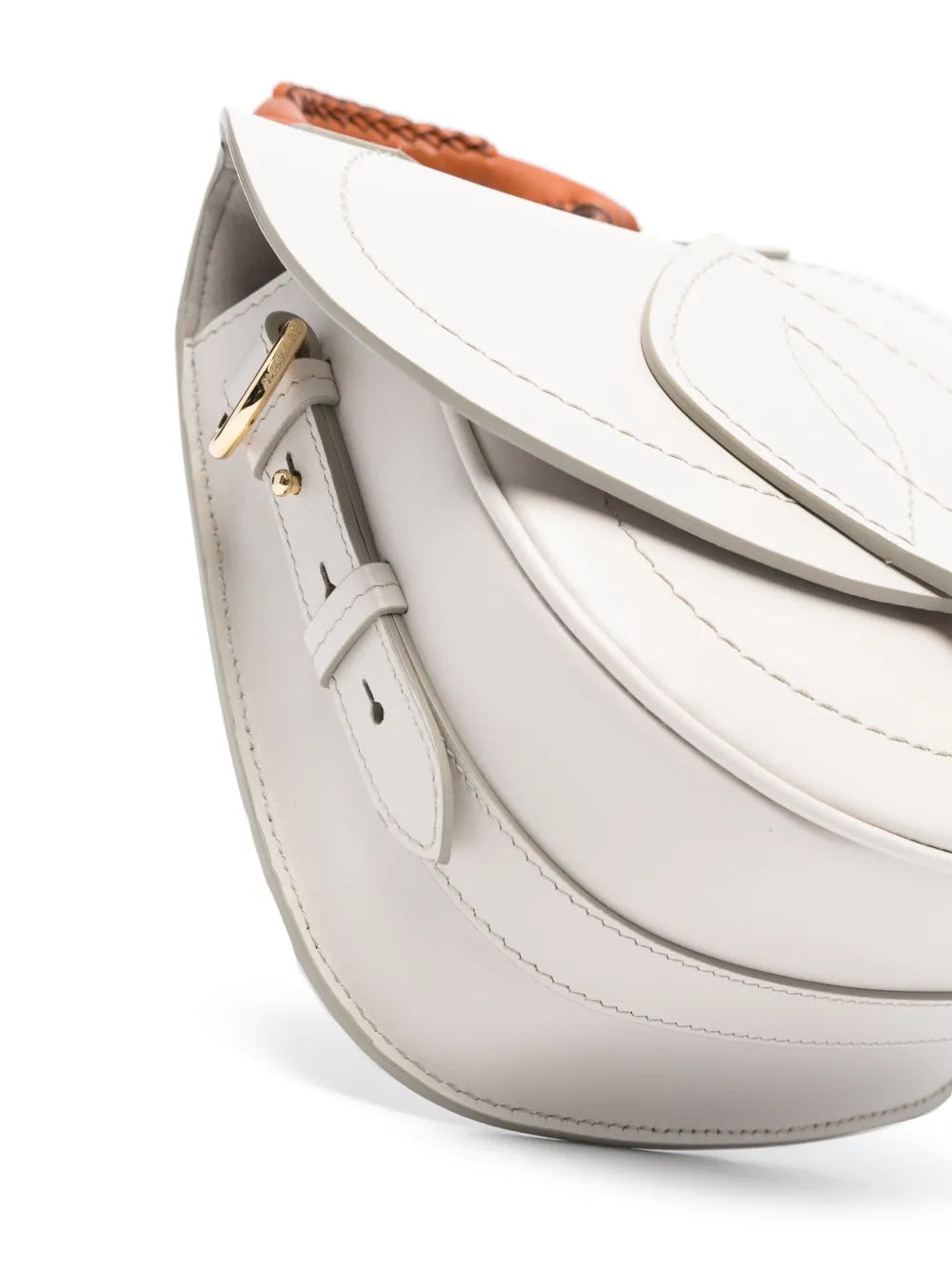 Maison Margiela Small Slide Leather Shoulder Bag — Same as shown — Size One Size — Top View