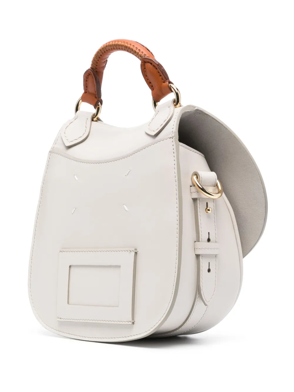 Maison Margiela Small Slide Leather Shoulder Bag — Same as shown — Size One Size — Back View