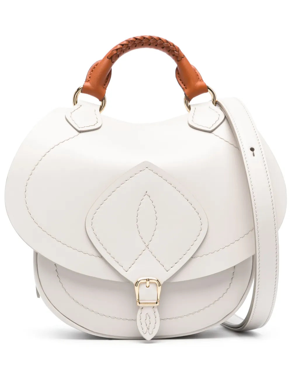 Maison Margiela Small Slide Leather Shoulder Bag — Same as shown — Size One Size — Front View