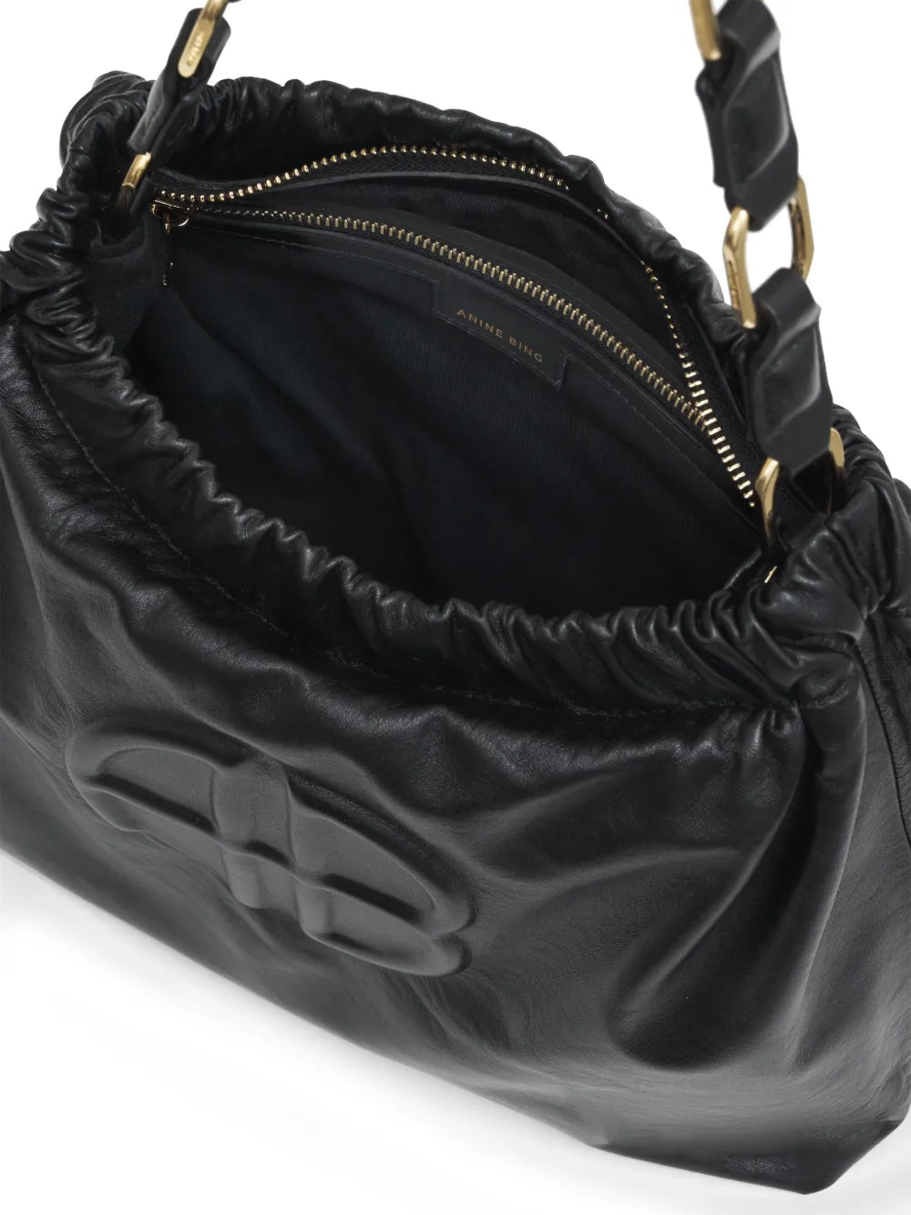 Anine Bing Kate Leather Shoulder Bag — Same as shown — Size One Size — Back View