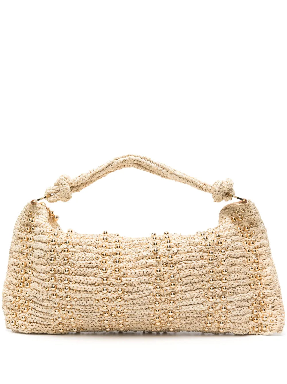Cult Gaia Hera Raffia Shoulder Bag — Same as shown — Size One Size — Front View
