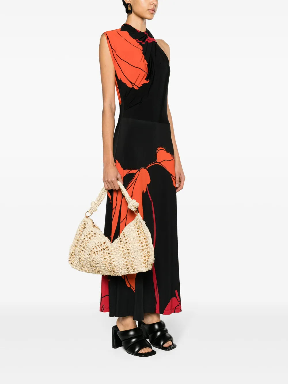 Cult Gaia Hera Raffia Shoulder Bag — Same as shown — Size One Size — Side View