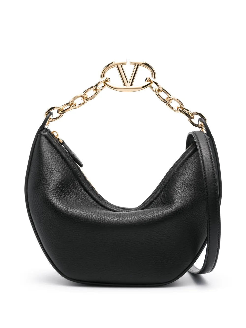 Valentino Garavani Small Vlogo Leather Bag — Same as shown — Size One Size — Front View