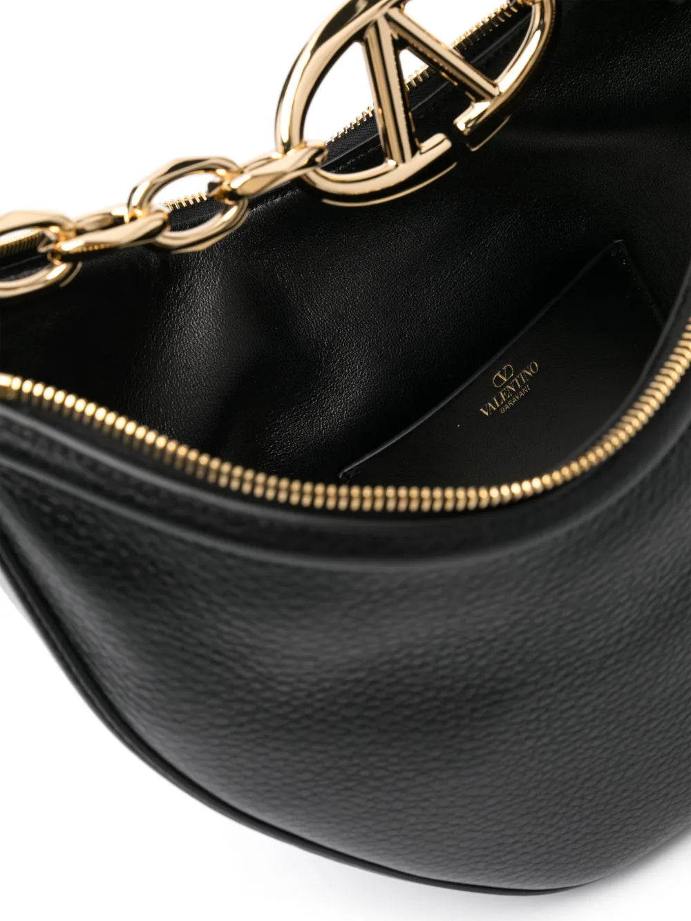 Valentino Garavani Small Vlogo Leather Bag — Same as shown — Size One Size — Detail View