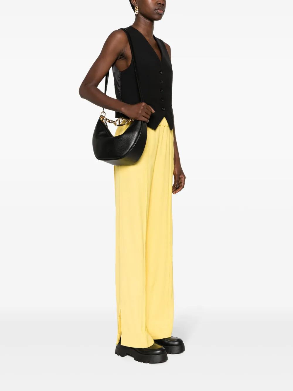 Valentino Garavani Small Vlogo Leather Bag — Same as shown — Size One Size — Side View