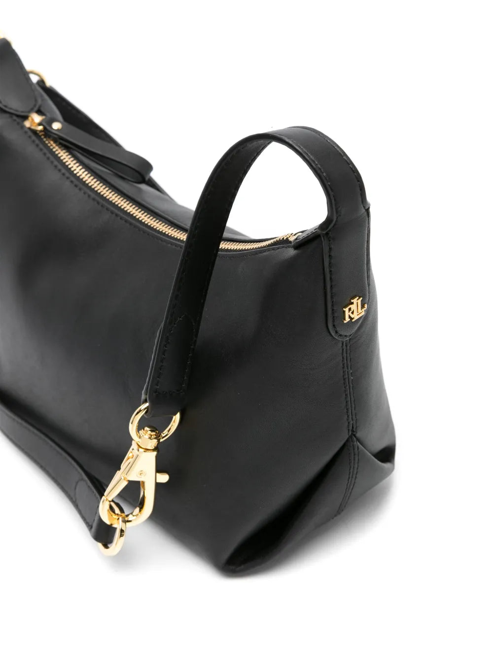 Lauren Ralph Lauren Small Kassie Leather Shoulder Bag — Same as shown — Size One Size — Back View