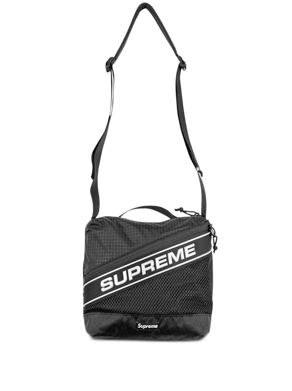 Supreme Logo Black Shoulder Bag — Same as shown — Size One Size — Front View