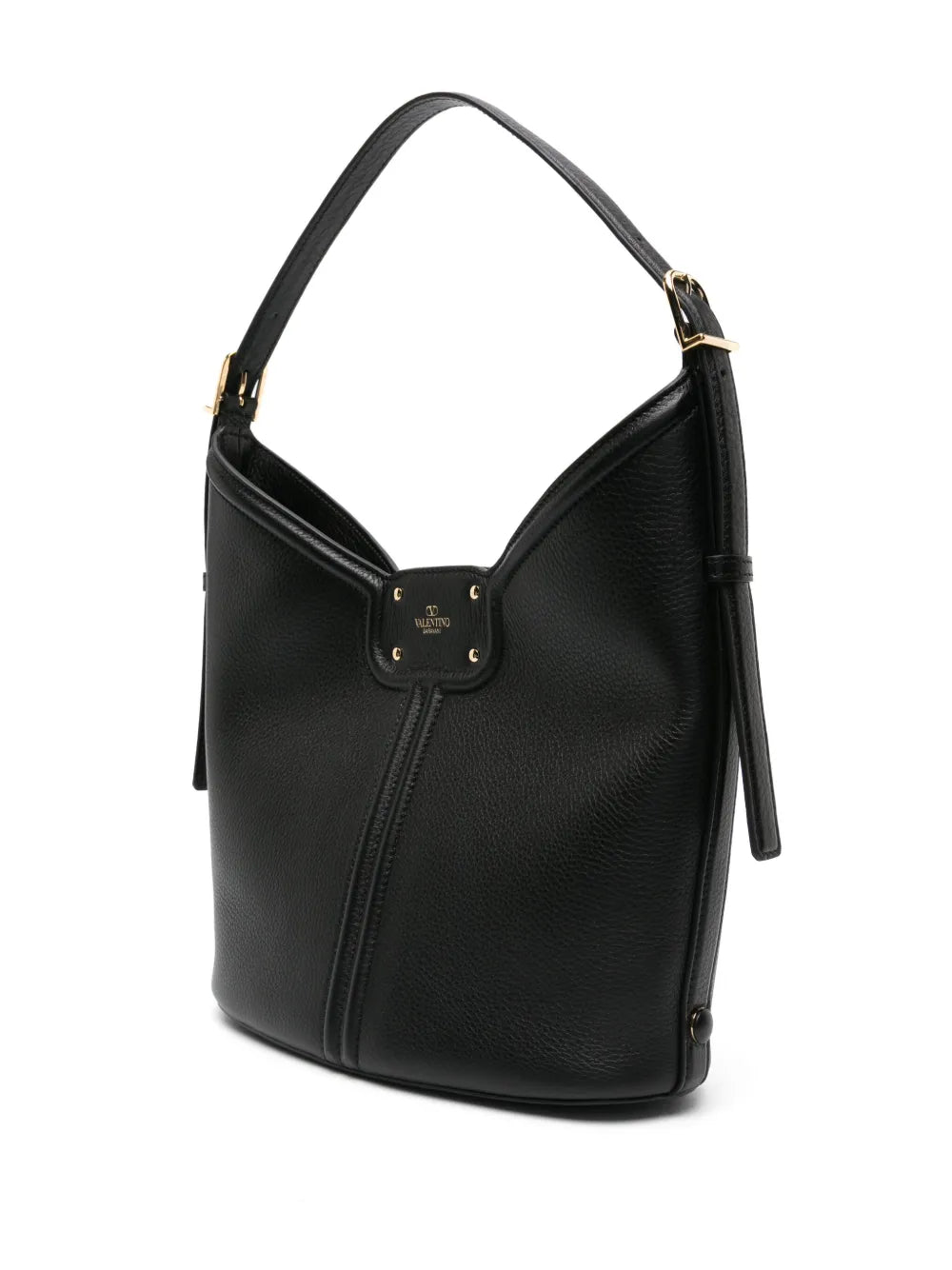 Valentino Garavani Vlogo Leather Shoulder Bag — Same as shown — Size One Size — Back View