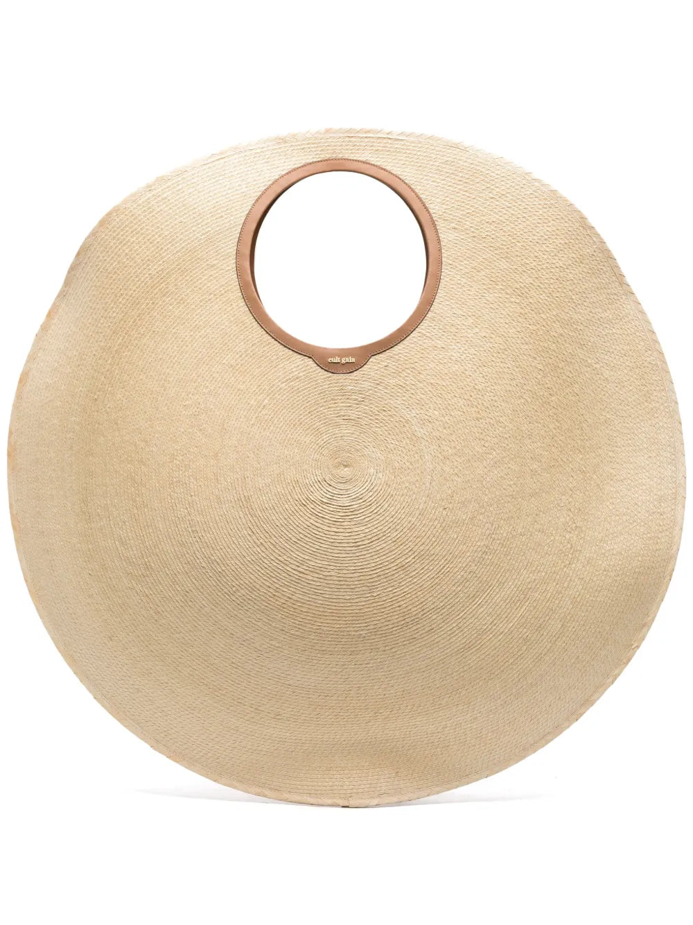 Cult Gaia Amun Raffia Shoulder Bag — Same as shown — Size One Size — Front View