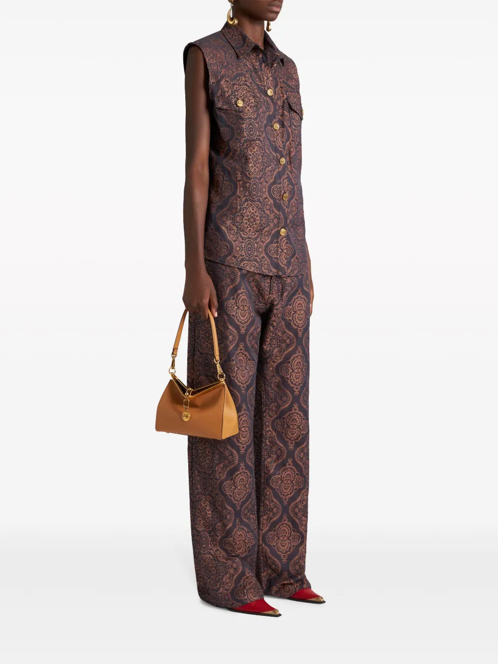 Etro Small Vela Shoulder Bag — Same as shown — Size One Size — Side View