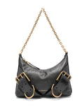 Givenchy Voyou Boyfriend Leather Shoulder Bag — Same as shown — Size One Size — Front View