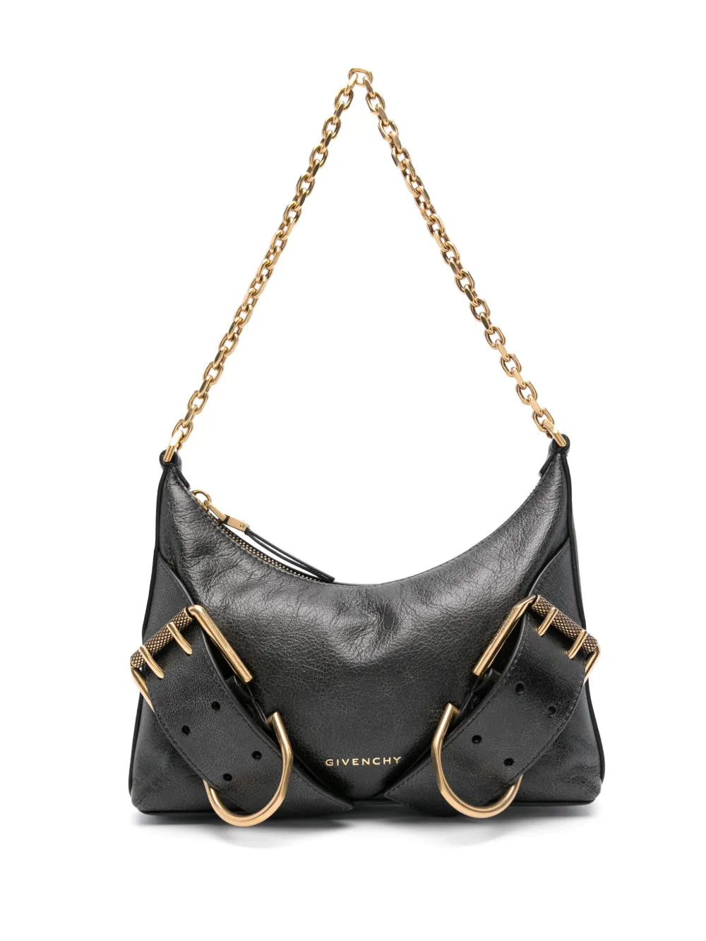 Givenchy Voyou Boyfriend Leather Shoulder Bag — Same as shown — Size One Size — Front View