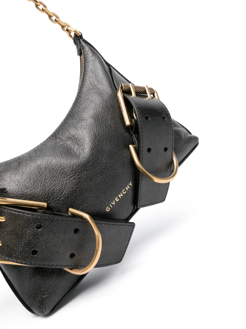 Givenchy Voyou Boyfriend Leather Shoulder Bag — Same as shown — Size One Size — Top View