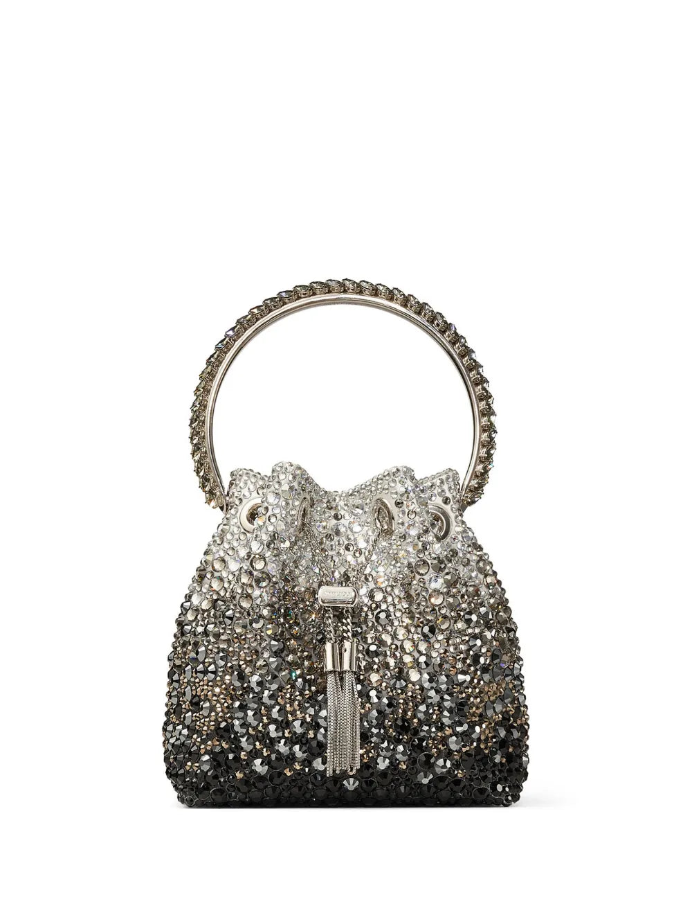 Jimmy Choo Bon Bon Crystal Embellished Shoulder Bag — Same as shown — Size One Size — Front View