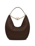 Valentino Garavani Maxi Vlogo Moon Hobo Bag — Same as shown — Size One Size — Front View