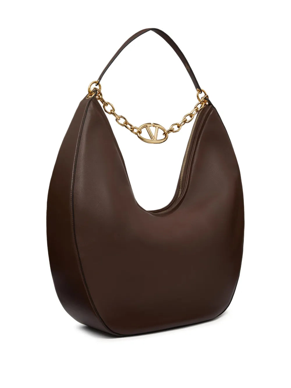Valentino Garavani Maxi Vlogo Moon Hobo Bag — Same as shown — Size One Size — Side View