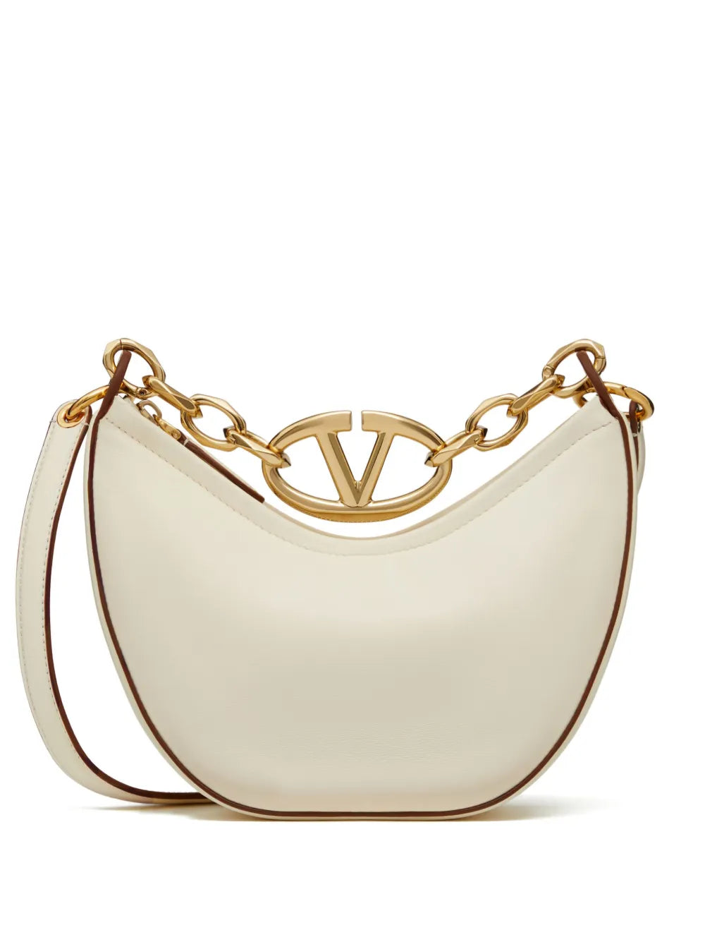 Valentino Garavani Mini Vlogo Moon Hobo Bag — Same as shown — Size One Size — Front View