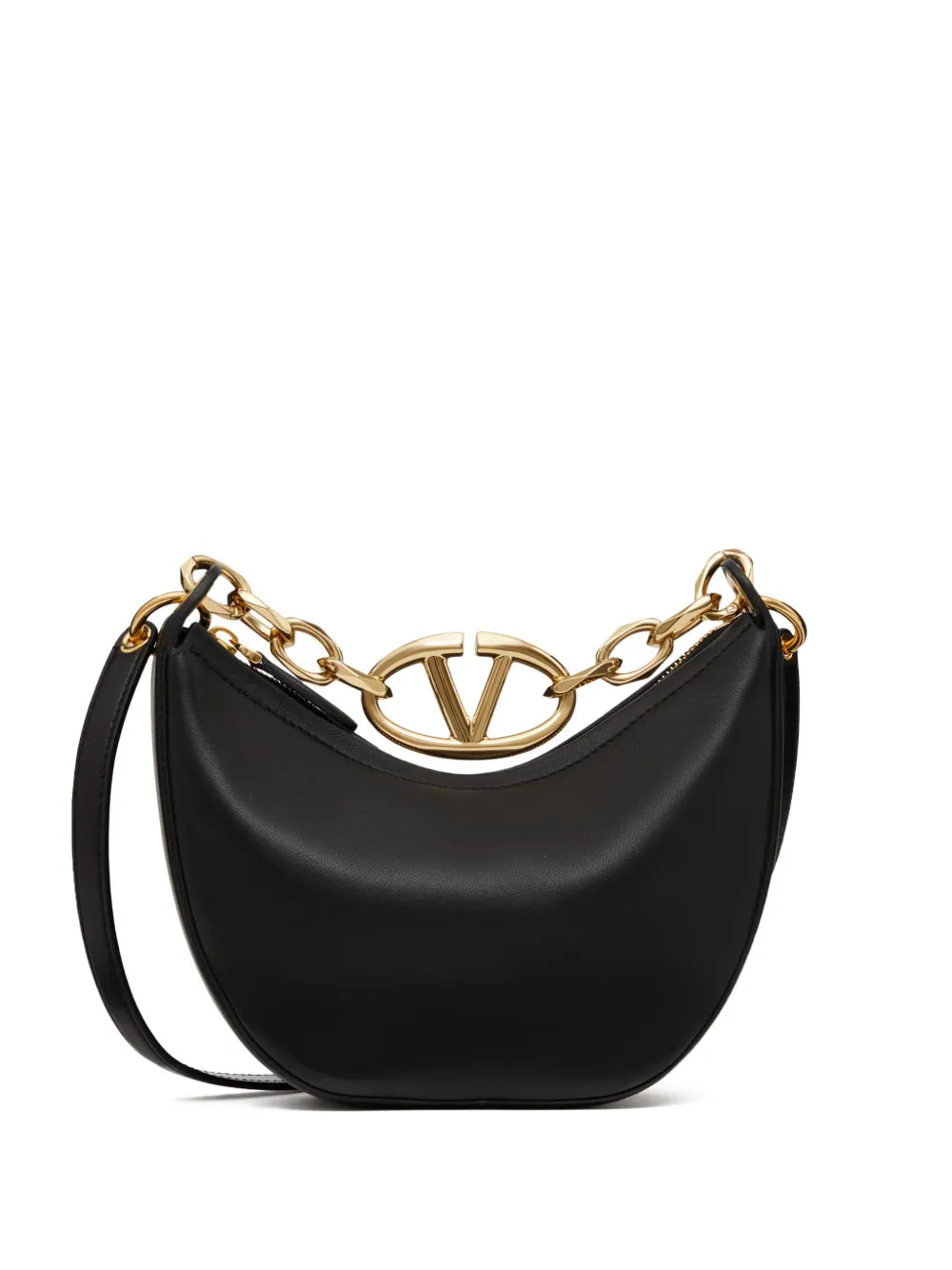 Valentino Garavani Mini Vlogo Moon Hobo Bag — Same as shown — Size One Size — Front View