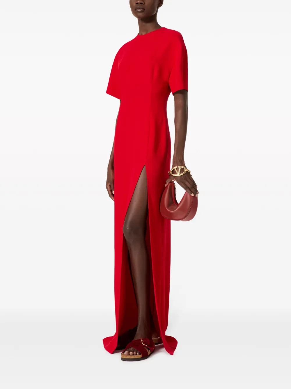 Valentino Garavani Mini Vlogo Moon Hobo Bag — Same as shown — Size One Size — Side View
