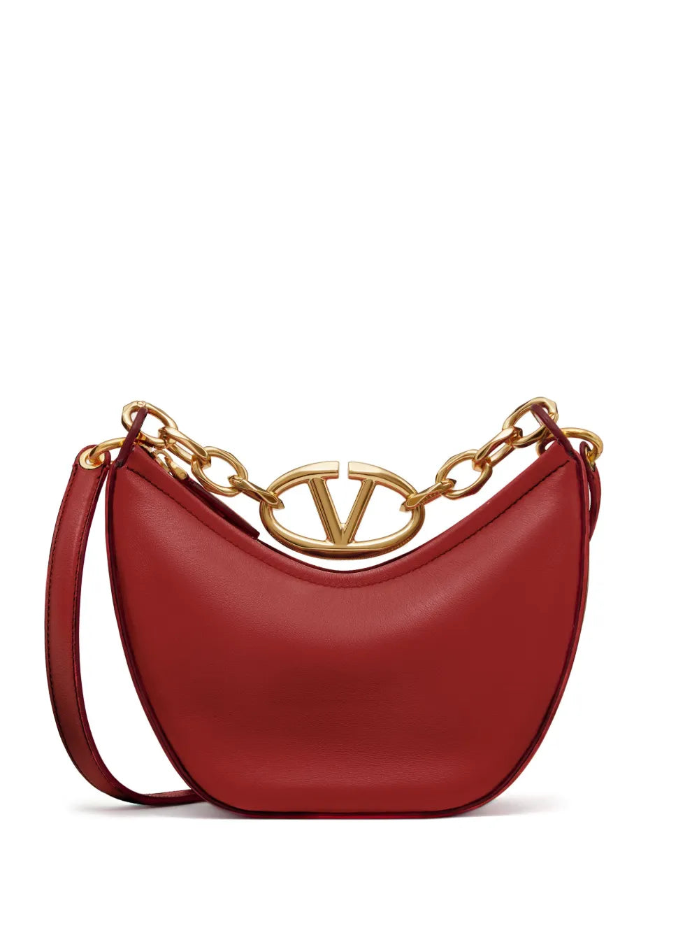 Valentino Garavani Mini Vlogo Moon Hobo Bag — Same as shown — Size One Size — Front View