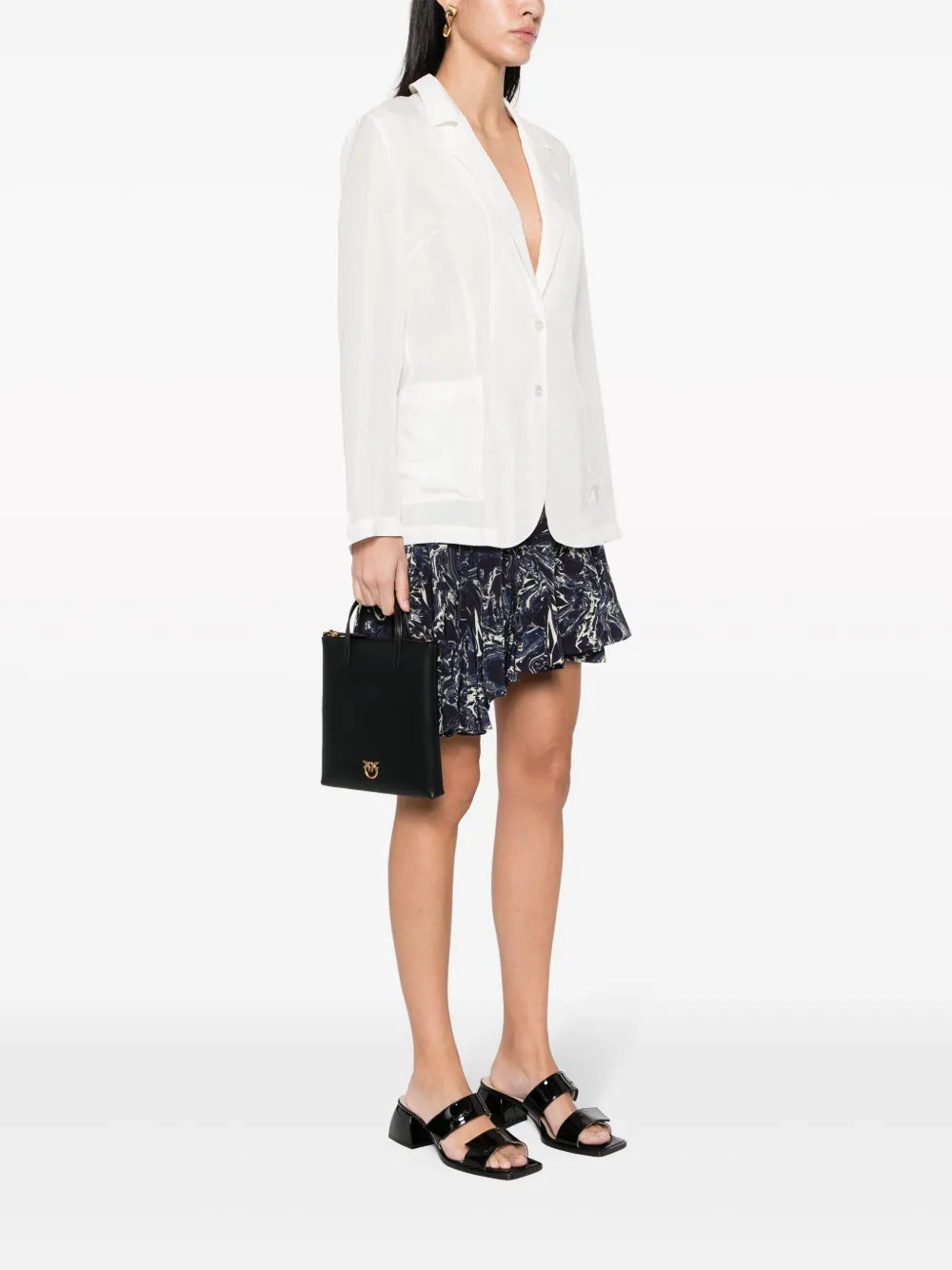 Pinko Small Shopper Leather Bag — Same as shown — Size One Size — Side View