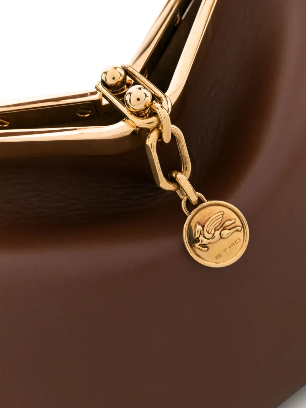 Etro Medium Vela Leather Shoulder Bag — Same as shown — Size One Size — Top View