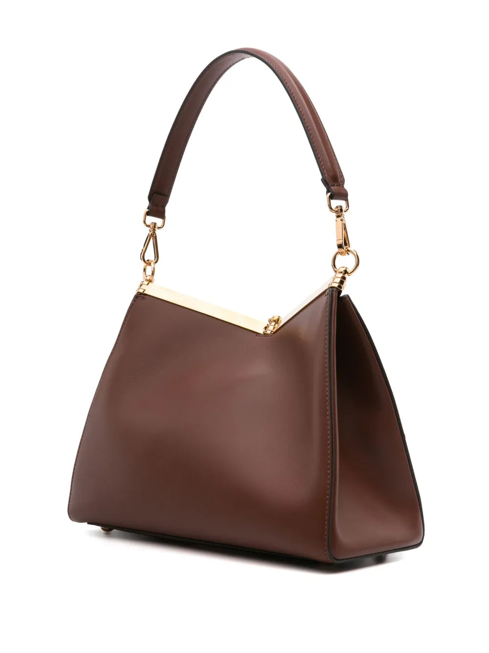 Etro Medium Vela Leather Shoulder Bag — Same as shown — Size One Size — Back View