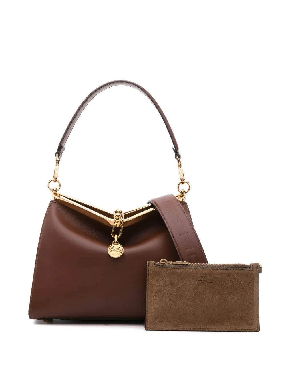 Etro Medium Vela Leather Shoulder Bag — Same as shown — Size One Size — Lifestyle View