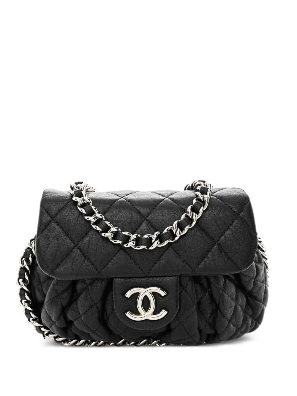 Chanel Pre Owned Mini Classic Flap Padded Shoulder Bag — Same as shown — Size One Size — Front View