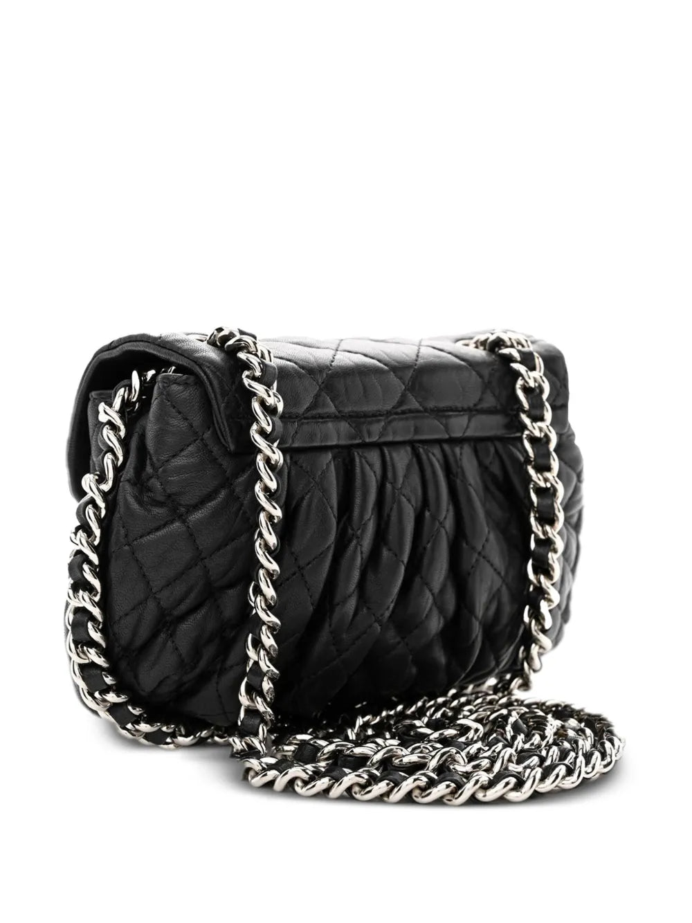 Chanel Pre Owned Mini Classic Flap Padded Shoulder Bag — Same as shown — Size One Size — Side View