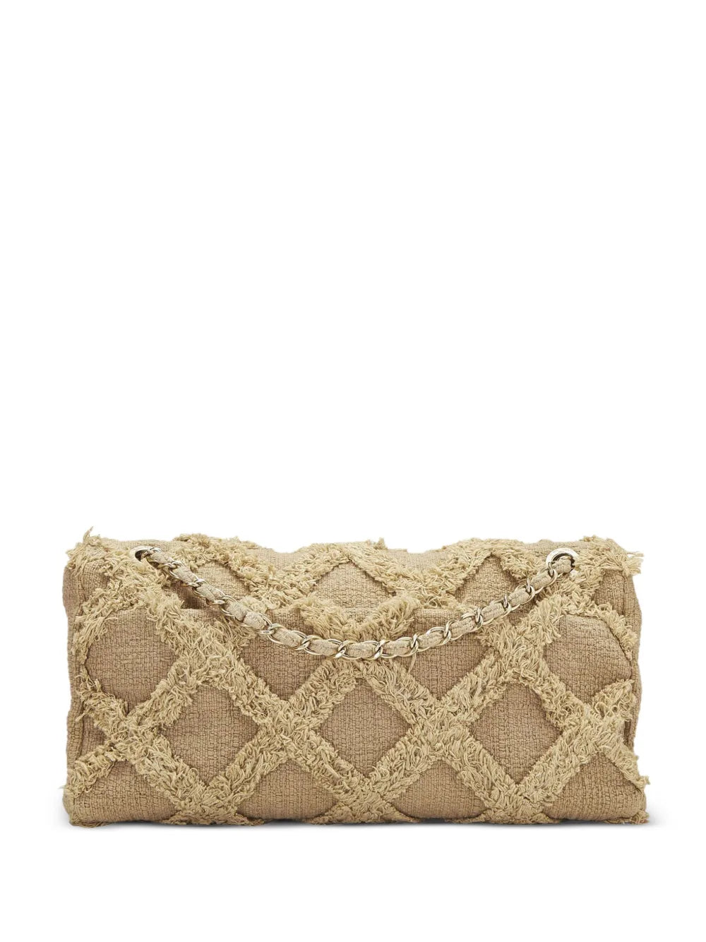Chanel Pre Owned 2009 Large Crochet Flap Shoulder Bag — Same as shown — Size One Size — Side View