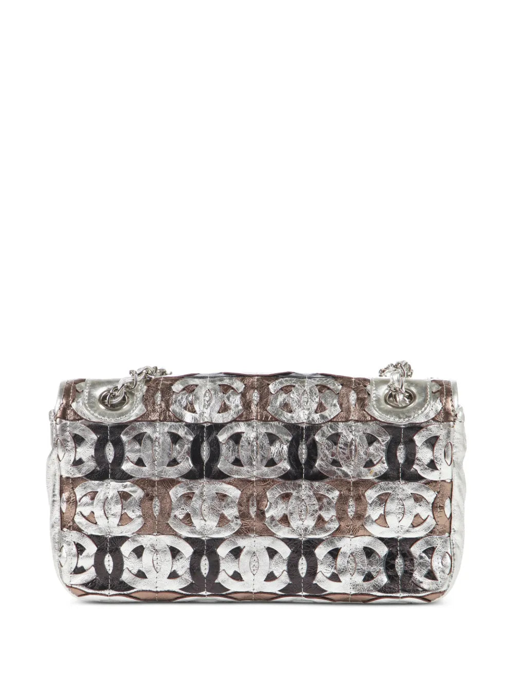 Chanel Pre Owned Classic Flap Metallic Shoulder Bag — Same as shown — Size One Size — Side View