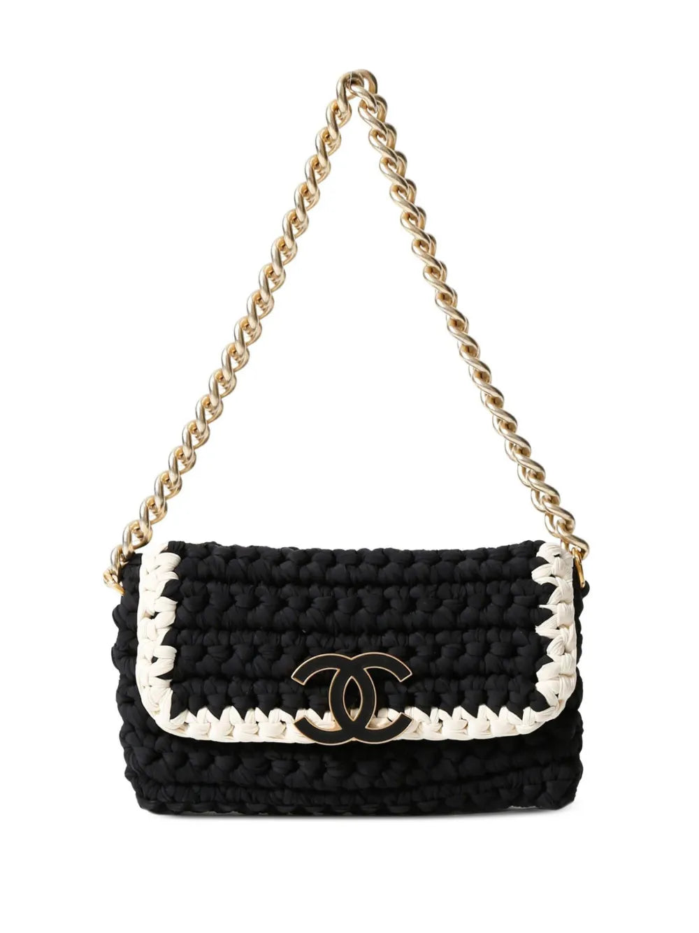 Chanel Pre Owned Medium Crochet Flap Shoulder Bag — Same as shown — Size One Size — Side View