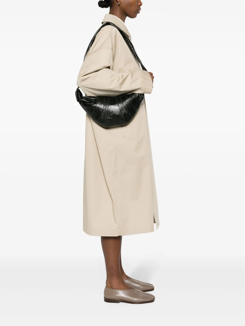 Lemaire Small Croissant Shoulder Bag — Same as shown — Size One Size — Side View