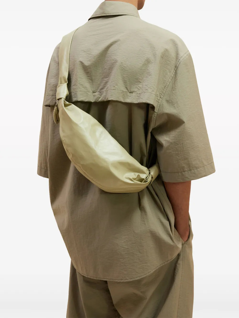 Lemaire Small Croissant Shoulder Bag — Same as shown — Size One Size — Side View